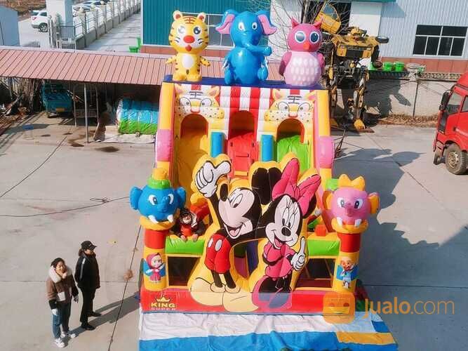 siap kirim odong2 rumah balon / istana balon / bompes import