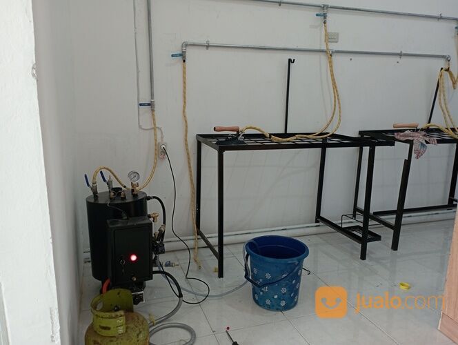 Setrika uap boiler otomatis