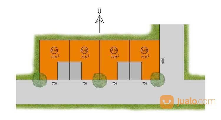 Rumaj impian di turangga asri unit dua lantai moderen desain