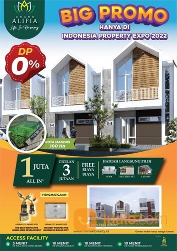Perumahan Baru dengan Fasilitas Lengkap di Grand Alifia dan Cluster Alamanda Kota Bogor