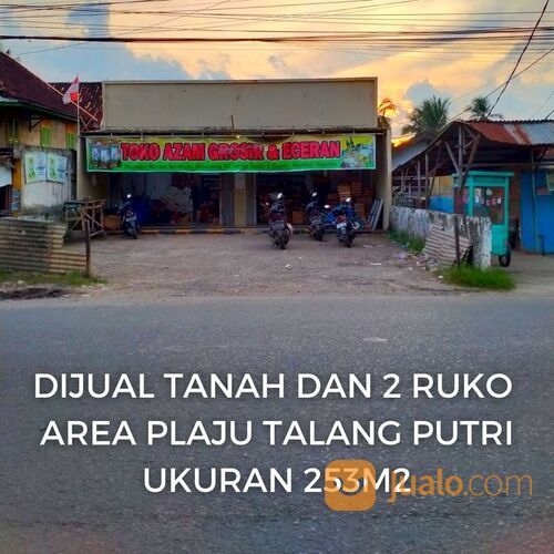 tanah dan 2 ruko siap pakai area plaju talang putri