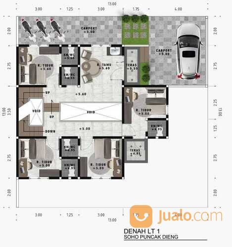 Kos Kawasan Kampus Brawijaya II, UNMER, Ma Chung Kawasan Bisnis Puncak Dieng Kota Malang