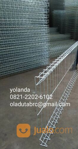 Pagar brc T60cm x Dia5mm x P240cm elektroplating galvanis