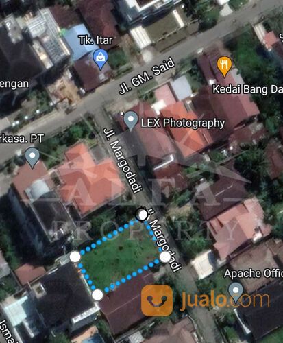 Alfa Property Tanah 630m2 GM Said Usaha Cafe, Usaha Kuliner, Usaha Cuci Mobil Kota Pontianak