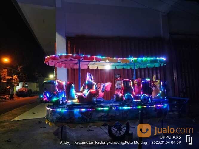 kereta odong tayo nemo pakai aki lampu led