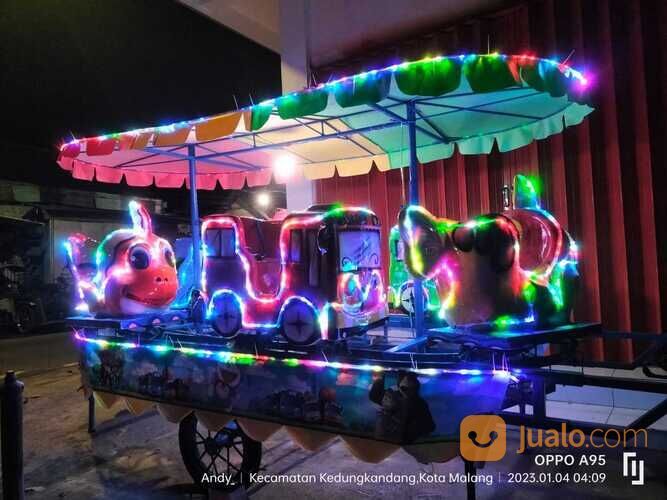 kereta odong tayo nemo pakai aki lampu led