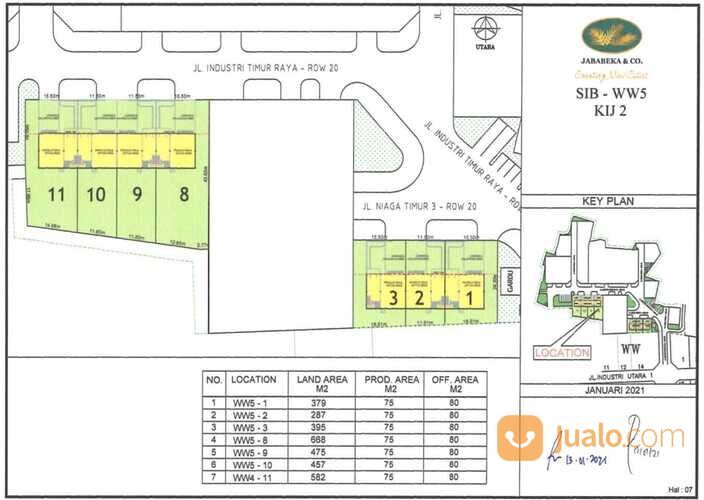 Bangunan Kantor dan Gudang Supporting Industrial Building di Jababeka Industrial Park Cikarang