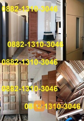 Pabrik Produksi Pintu Kayu Kamper Samarinda Oven Kayu Meranti Kayu Parket Custom
