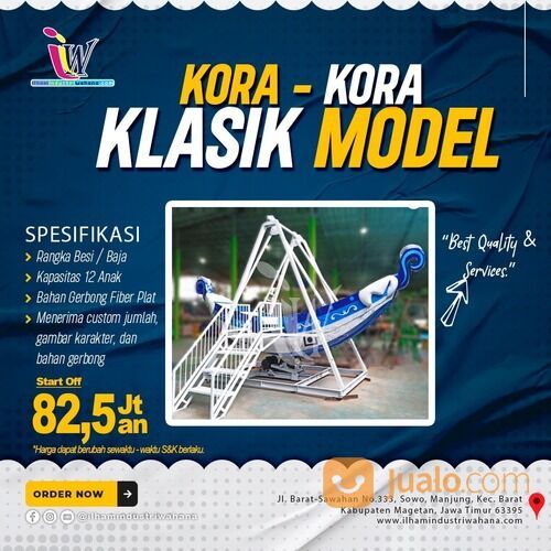 kora-kora model klasik pasar malam