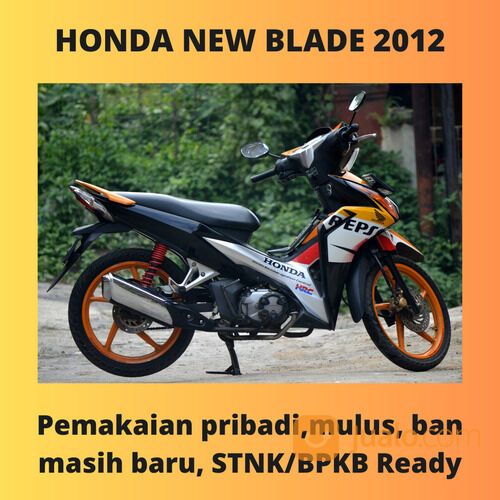 Honda New Blade 110cc Tahun 2012 Super Mulus
