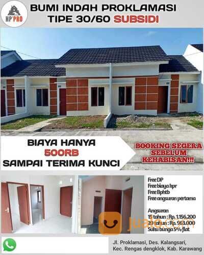 Perumahan Bumi Indah Proklamasi Biaya Sangat Murah Lokasi Strategis,Dengan Konsep Milenial