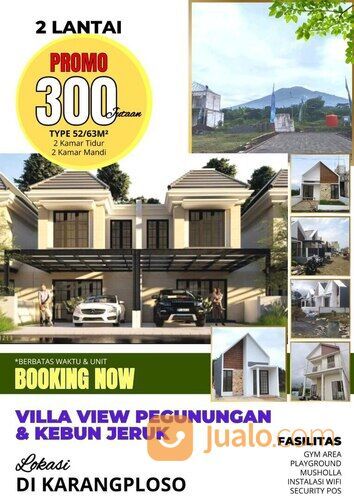 Rumah Villa Karangploso View Pegunungan Kota Batu