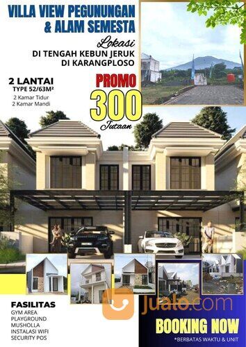Rumah Villa Karangploso View Pegunungan Kota Batu