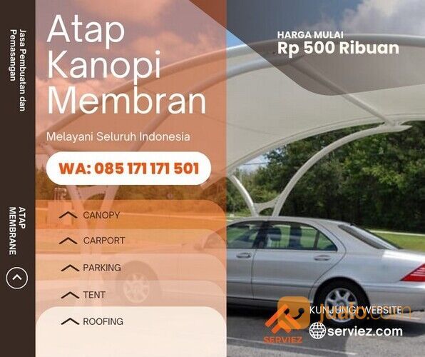 Kanopi Membrane (0851-7117-1501) tenda atap tensile membran Batam