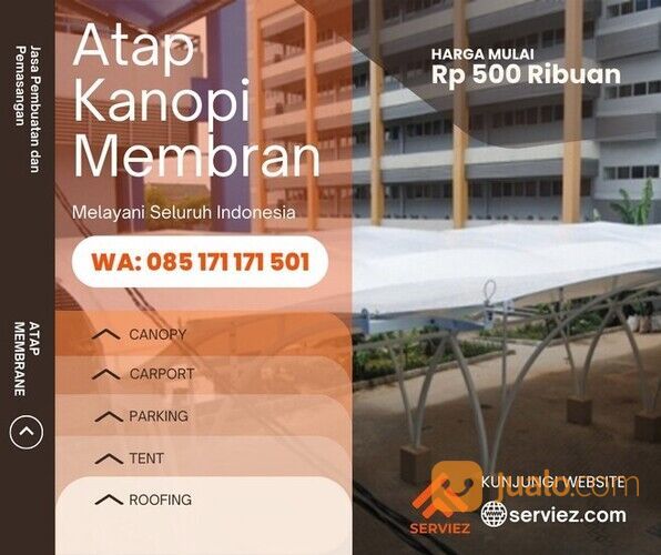 Kanopi Membrane (0851-7117-1501) tenda atap tensile membran Batam