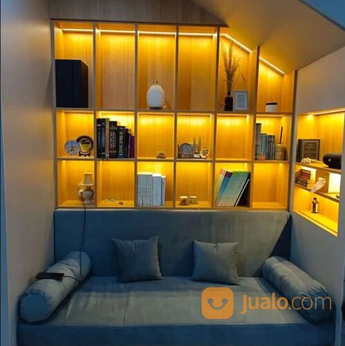 Furniture Custom, Kitchen set, Lemari, Backdrop TV, Storage, Partisi