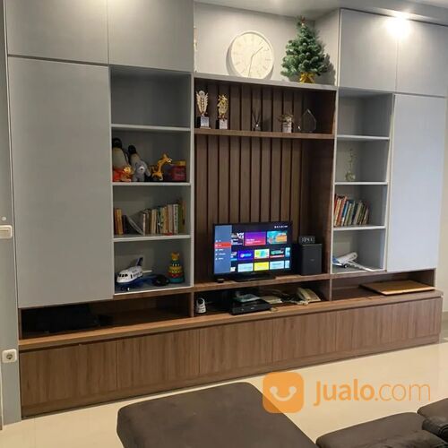 Furniture Custom, Kitchen set, Lemari, Backdrop TV, Storage, Partisi