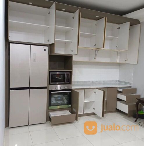 Furniture Custom, Kitchen set, Lemari, Backdrop TV, Storage, Partisi