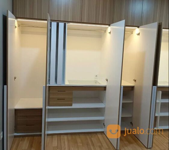 Furniture Custom, Kitchen set, Lemari, Backdrop TV, Storage, Partisi
