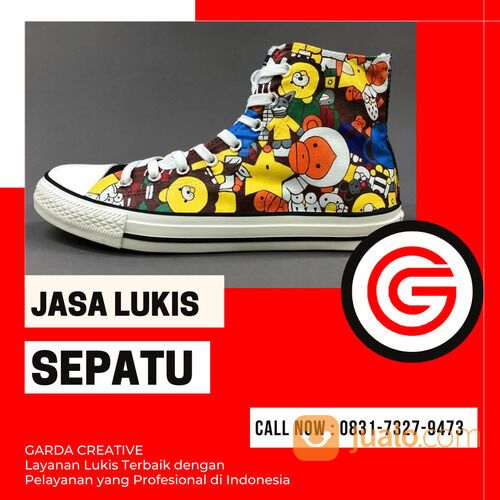 Jasa Lukis Sepatu Terdekat Murah | 0831-7327-9473 | Garda Creative