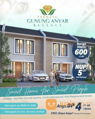 Rumah Permata Gunung Anyar Regency Rungkut Surabaya Dekat UPN Merr Oerr