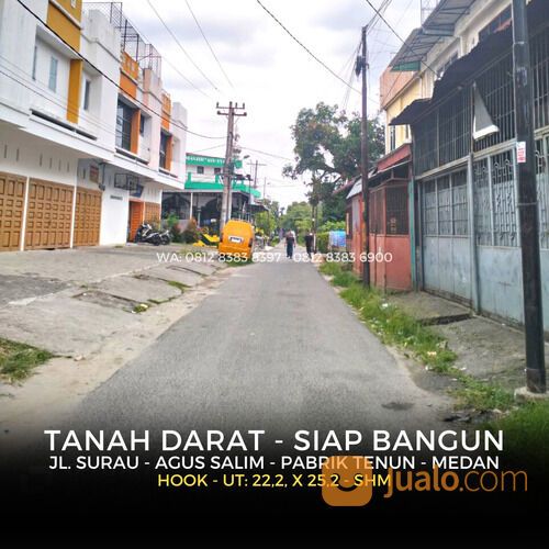 TANAH DARAT SIAP BANGUN - JL SURAU AGUS SALIM PABRIK TENUN MEDAN