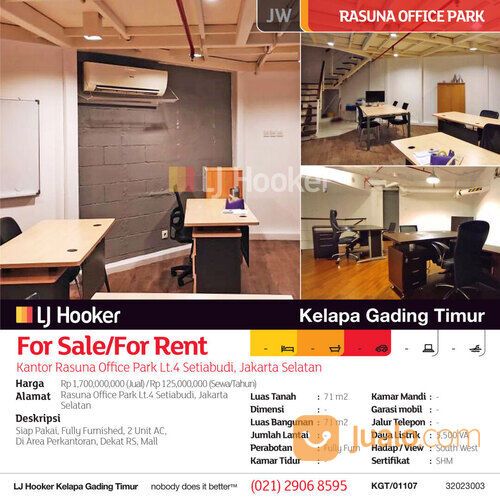 Kantor Rasuna Office Park Lt.4 Setiabudi, Jakarta Selatan