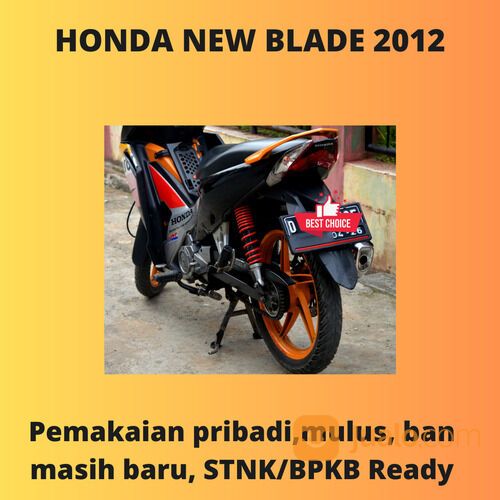 Honda New Blade 110cc Tahun 2012 Super Mulus