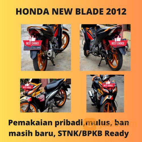 Honda New Blade 110cc Tahun 2012 Super Mulus