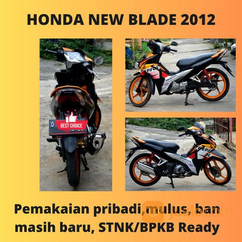 Honda New Blade 110cc Tahun 2012 Super Mulus