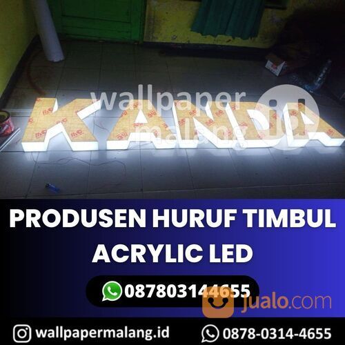 PRODUSEN HURUF TIMBUL ACRYLIC LED