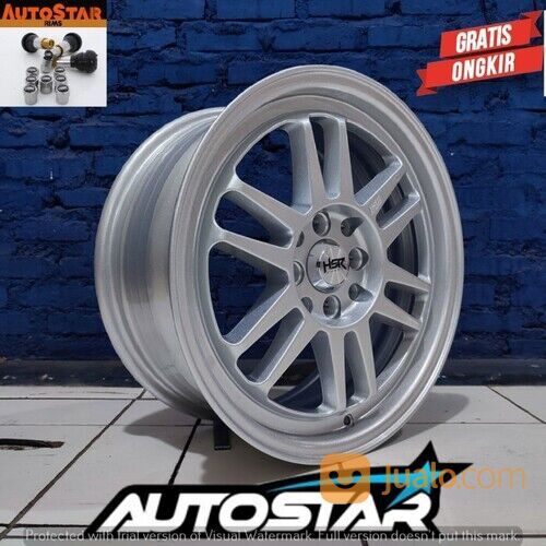Velg Racing Cocok buat mobil City Brio Jazz HSR BOROKO BLY01 R16X7 Pcd 8X100/114,3 ET42 Silver