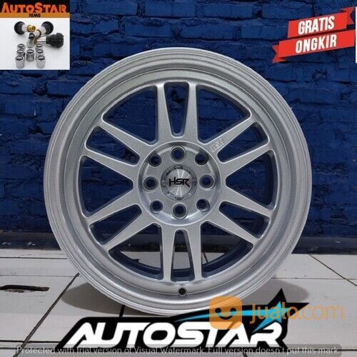 Velg Racing Cocok buat mobil City Brio Jazz HSR BOROKO BLY01 R16X7 Pcd 8X100/114,3 ET42 Silver