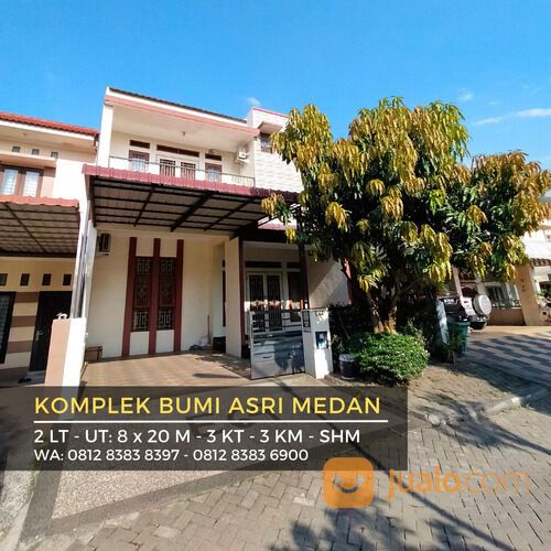 KOMPLEK BUMI ASRI MEDAN - 2 LT - RUANG TAMU LUAS - BONUS AC 2 UNIT