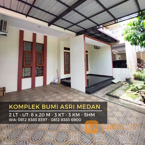 KOMPLEK BUMI ASRI MEDAN - 2 LT - RUANG TAMU LUAS - BONUS AC 2 UNIT