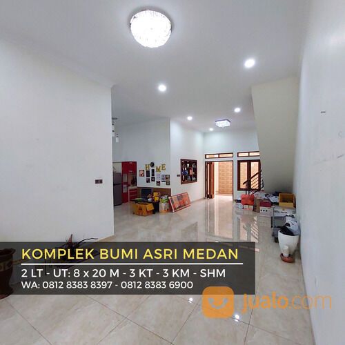 KOMPLEK BUMI ASRI MEDAN - 2 LT - RUANG TAMU LUAS - BONUS AC 2 UNIT
