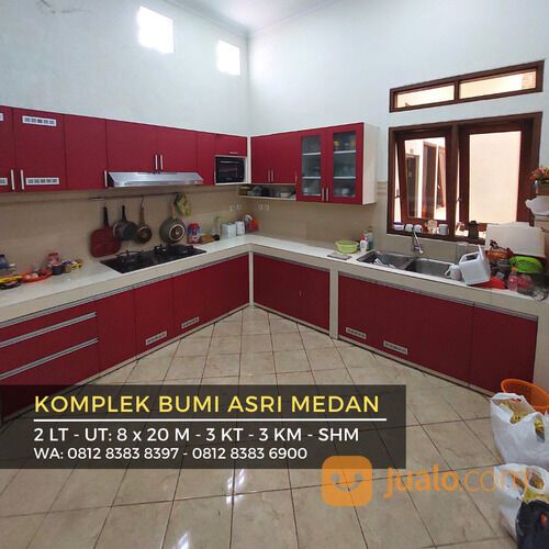 KOMPLEK BUMI ASRI MEDAN - 2 LT - RUANG TAMU LUAS - BONUS AC 2 UNIT