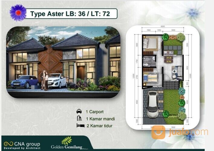 Golden Gemilang Cibitung Bekasi Rumah Modern 5 Juta ALL IN Tanpa DP