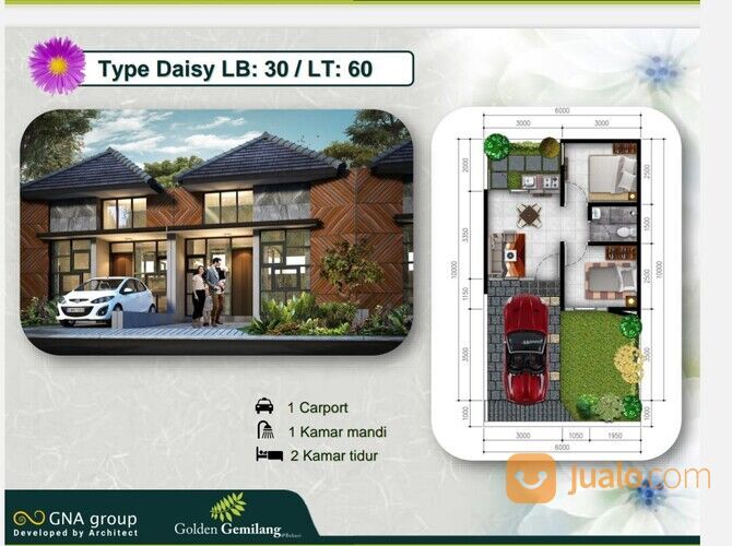 Golden Gemilang Cibitung Bekasi Rumah Modern 5 Juta ALL IN Tanpa DP