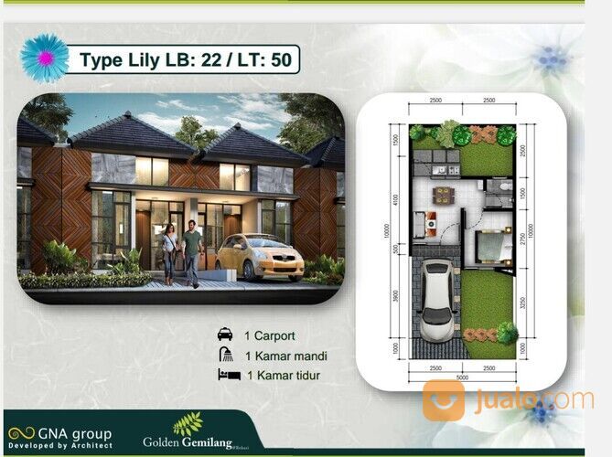 Golden Gemilang Cibitung Bekasi Rumah Modern 5 Juta ALL IN Tanpa DP