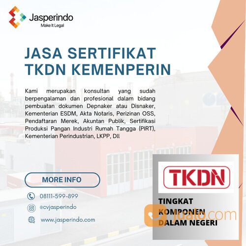 JASA SERTIFIKAT TKDN KEMENPERIN