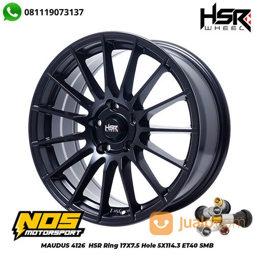 Velg Racing Ring 17 Mobil Juke Xpander Ertiga HSR Maudus Warna Hitam Baut 5 Free Ongkir