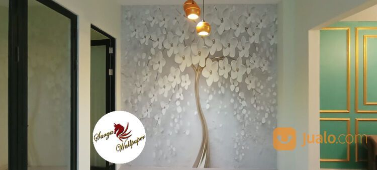 jasa pasang dan cetak wallpaper custom 3D Surabaya