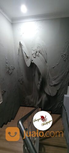 jasa pasang dan cetak wallpaper custom 3D Surabaya