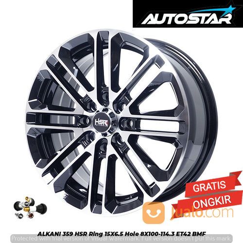 VELG HSR MODEL TERBARU DAN TERMURAH UNTUK MOBIL AVANZA BRIO JAZZ YARIS, VELG HSR ALKANI R15