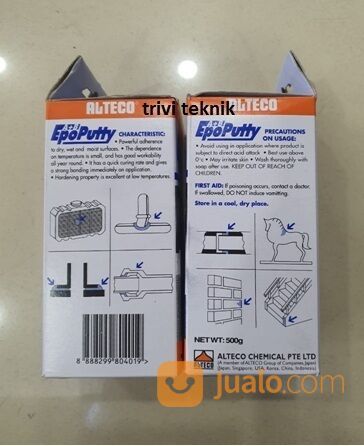 lem porting resin hardener epoxy eco 500gram,alteco adhesive epo putty