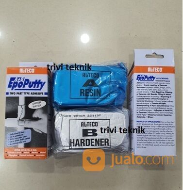 lem porting resin hardener epoxy eco 500gram,alteco adhesive epo putty