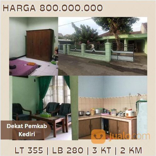 Rumah Kediri 1 Lantai Luas Dekat RS Aura Syifa