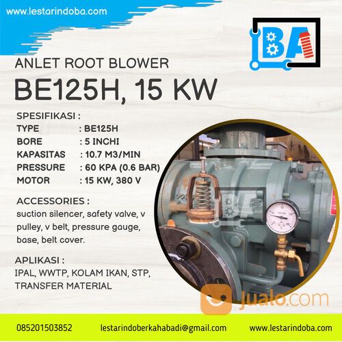 Root Blower IPAL Unozawa ITO Anlet Aerzen di Pasuruan