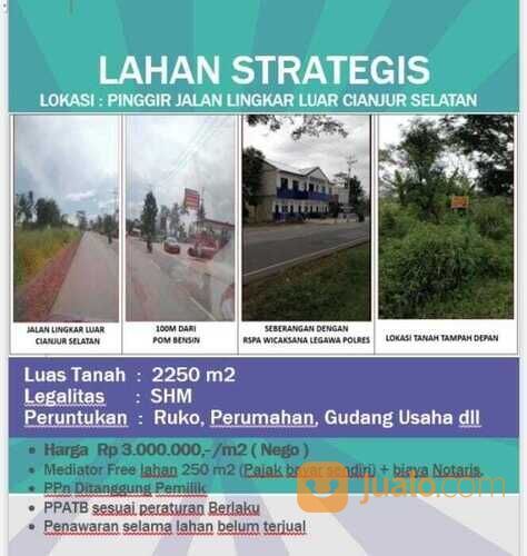 tanah pinggir jalan lingkar selatan cianjur